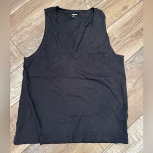 Madewell Black Tissue Tank Size L